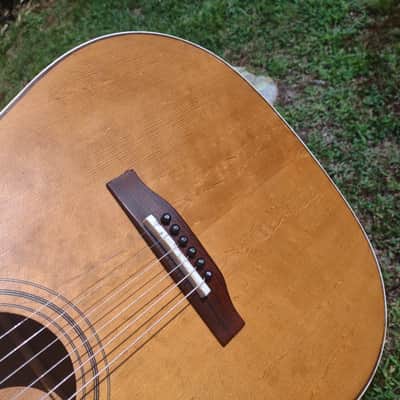 Hofner Dreadnought 1970's-80s - Natural mahogany image 8