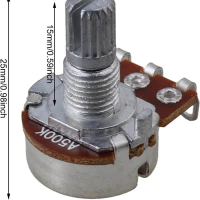 Guitar Potentiometer Volume Tone Pots Switch Control A500k Pack of 10 image 2