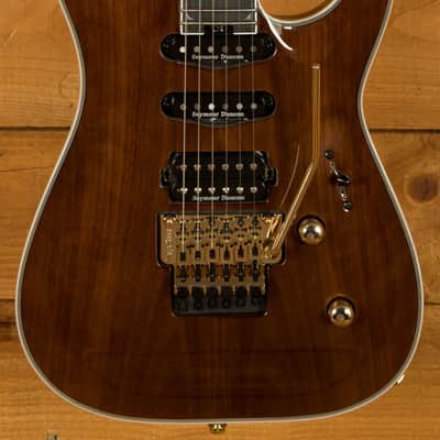 Jackson Pro Plus Series Soloist SLA3W - Ebony - Natural Walnut image 3