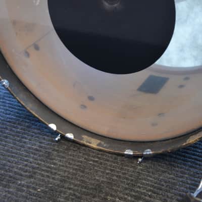 USED Ludwig 4pc Drum Kit - Transition Badge, "Blue Sparkle" image 8