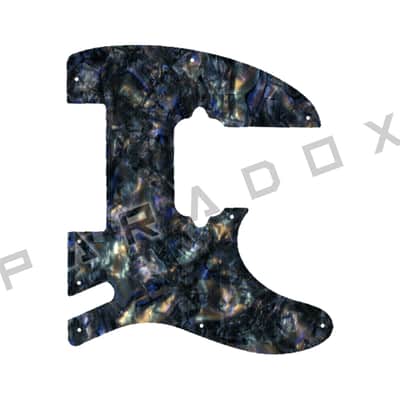 Custom Pickguard For 2020 - 2024 Made in Mexico Charvel Pro-Mod So-Cal Style 2 24 HH HT CM - Black Abalone/White/Black/White .090"