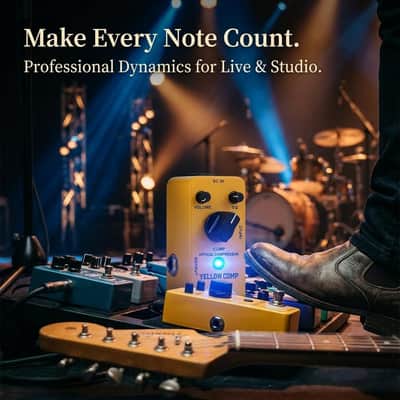 Mooer Yellow Compressor Comp guitar pedal bass compressor, True Bypass guitar compression (Price includes the import duty for US buyer) image 11