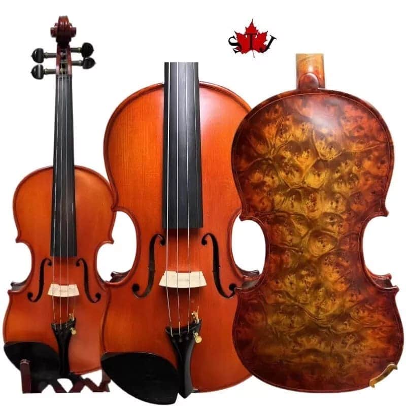 Strad style song maestro Bird's eye wood 4/4 violin,powerful and sweet sound image 1
