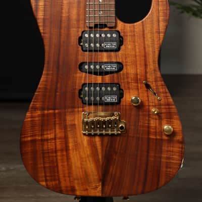 Schecter Japan Custom Shop EX-5B-CTM-VTR Flame Koa Oil Finish HSH MIJ image 5