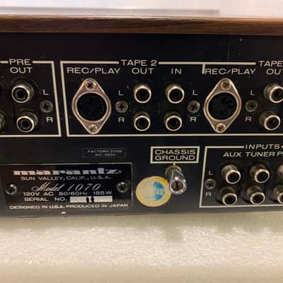 Vintage Marantz 1070 Integrated Amplifier Sounds Awesome! Nice Not Museum Quality image 6
