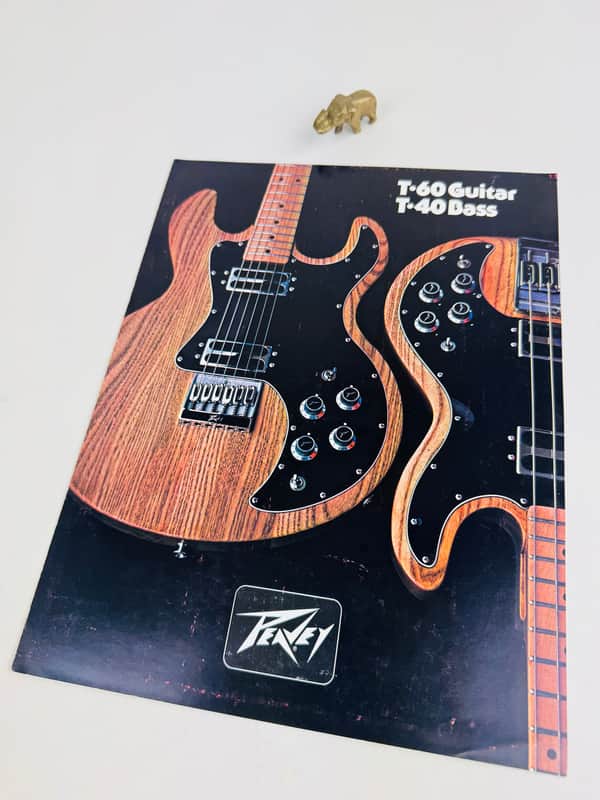 Peavey T-60 Guitar & T-40 Bass Brochure 1978 image 1