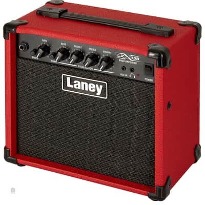 Laney LX15 15-Watt 2x5" Bass Combo, Red image 3