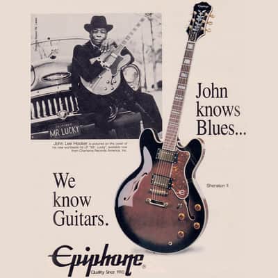 Epiphone John Lee Hooker Signature 50th Anniversary Sheraton 1998 - Antique Sunburst image 24