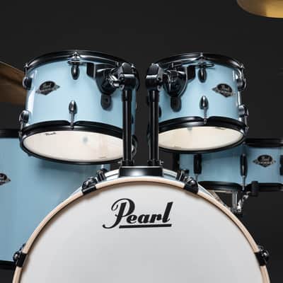 Pearl Export EXX 5-PCS Drum Set with HWP-834 and PX Cymbal Pack - Daphne Blue w/ black fittings image 3