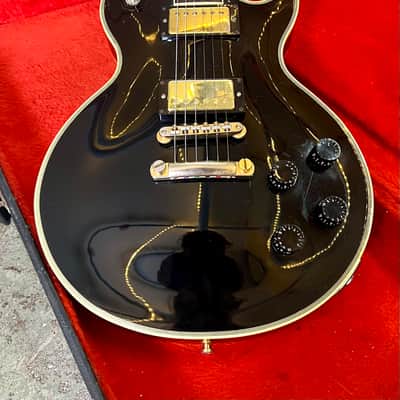 Orville by Gibson Les Paul Custom c 1993 - Black Beauty original vintage MIJ Japan fujigen LPC image 4
