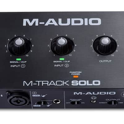 M-Audio M-Track Solo USB Audio Interface 2020 - Present - Black image 1