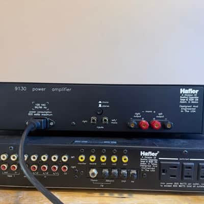 Hafler Hafler 9130 MOSFET Power Amplifier + Hafler 945 Tuner/Preamplifier image 4