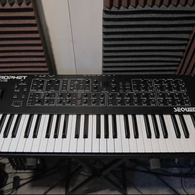 Sequential Prophet Rev2 61-Key 8-Voice Polyphonic Synthesizer 2018 - Present - Black with Wood Sides Bild 1