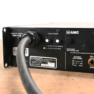 Crown Macro-Tech 36x12 2-Channel Power Amplifier CG01VR3 image 7
