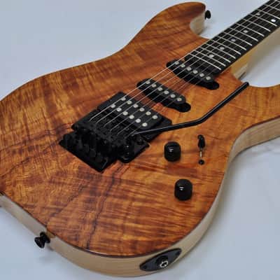 Schecter CET Koa Natural Gloss USA Custom Shop Electric Guitar image 5