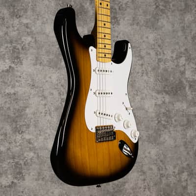 Tokai TST 50 Goldstar Two Tone Sunburst 50's Strat.  With Tokai Tweed hard case image 2