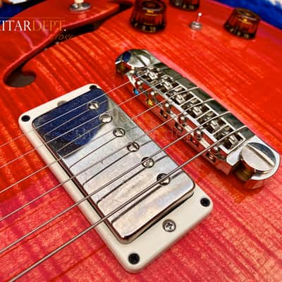 ♚PRISTINE♚2017 PRS McCarty Hollowbody II ♚ PIEZO ♚ BLOOD ORANGE 'AAA' FLAME ♚ 5.7 LBS ♚ +Artist Case ! image 9