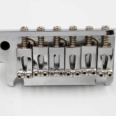 1980s-1990s Vintage Fender Stratocaster Standard Bridge ~CHROME~ STRAT USA Heavy BLOCK image 1