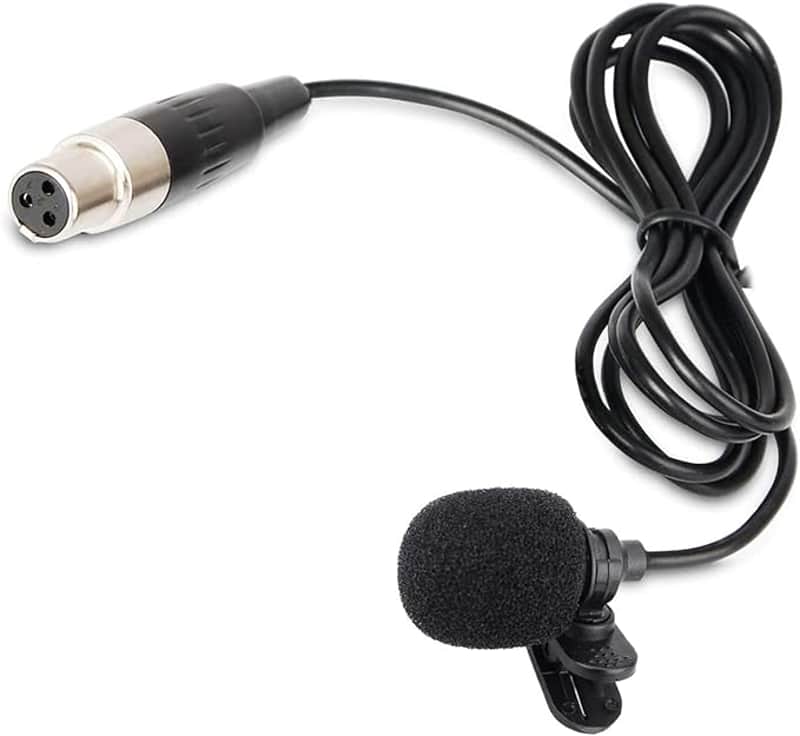 Microphone with Mini XLR Jack, Hand-Free Clip-on Lapel Mic Compatible with Wireless Mic System UHF bodypacks Voice Amplifier image 1