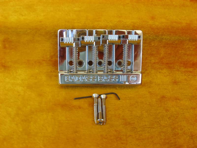 Leo Quan Bad Ass III Bass Bridge for Fender Bass-Chrome-Factory Grooved Saddless (BGB714) image 1