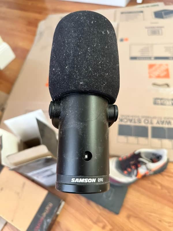 Samson Q9U Dynamic USB Broadcast Microphone 2020s - Black image 1
