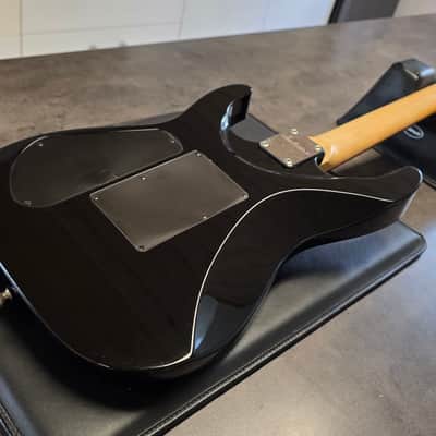 Jackson Dinky Pro Series DK2 MJ Japan Hand Painted Signed Hot Rod Flames Japanes MIJ Super Strat HSS Floyd Rose 2002 Fender First Year image 17