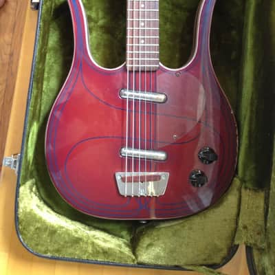 Danelectro Longhorn bass VI 1968 Coral Baritone image 4