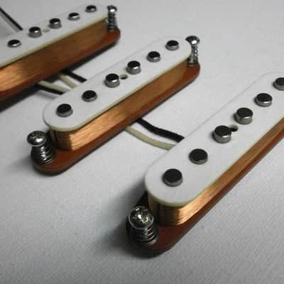 Stratocaster FULLERTON Guitar NON R.W.R.P. A5 Pickups SET Red Bottom Hand Wound by Q pickups image 2
