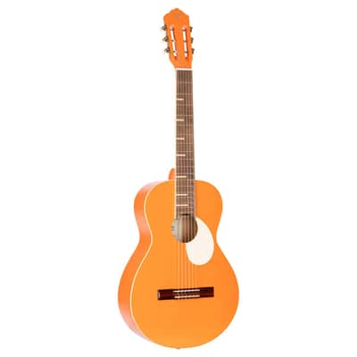 Ortega RGA-ORG Gaucho Series 4/4 Nylon String Guitar 6-String - Orange + Gig Bag image 12