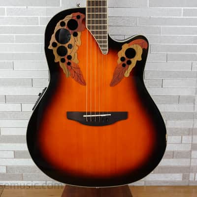 Ovation E-Acoustic Guitar Celebrity Elite CE48 Super Shallow Cutaway - Sunburst image 1