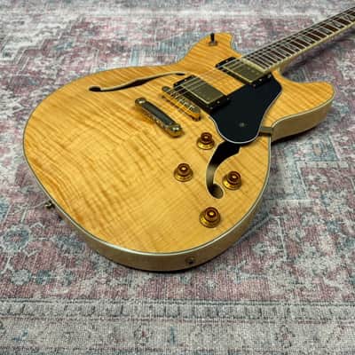 Washburn HB35 Hollowbody Electric Guitar in Natural image 11