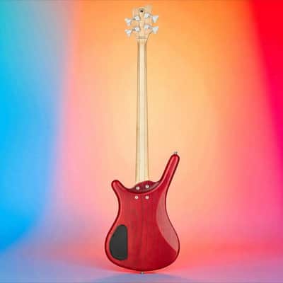 Warwick RockBass Corvette $$ 4-String Burgundy Red Transparent Satin image 3