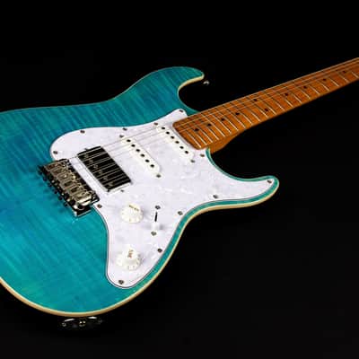 Jet JS-450 OBL 450 Series Basswood Flamed Maple Top Body Canadian Roasted Maple Neck 6-String Electric Guitar image 5