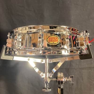 Superdrum 12 - 3.5x14" "Super Drum" Piccolo 12-Lug Snare Drum 2010's - Chrome image 1