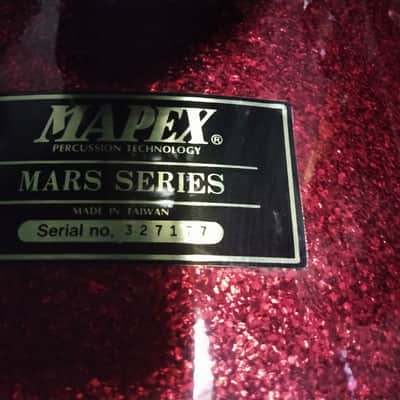 Mapex Mars Series Floor Tom Kick Drum Retro fit 16 x 16 - Red Sparkle image 4
