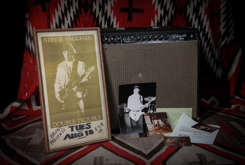 1964 Fender Vibroverb "Blackface" Stevie Ray Vaughan Owned image 1