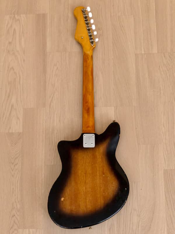 1960s Guyatone LG-100T Vintage 3 Pickup Electric Guitar Sunburst