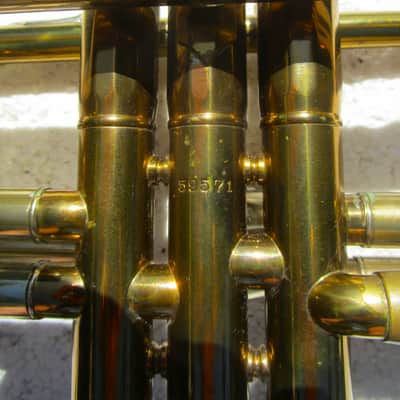Blessing Super Artist Trumpet, 1952, Gold Lacquer, Case, Super Clean image 6