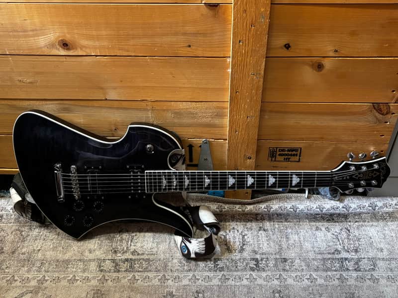 B.C. Rich Mockingbird Special X Black Electric Guitar image 1
