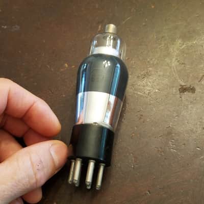 RCA ONE (1) 6E7 Pentode Antique tNOS TESTED Vacuum Tube Smoked Glass Audio 1932-1939 image 1
