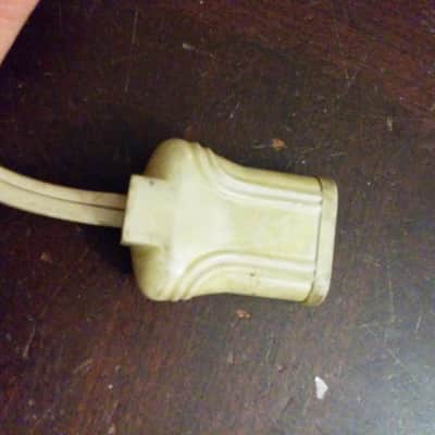 1 Phalo etc. Non-polarized Original Vintage 3-pin Power Cord Electric Cable Pentron 1950s Beige image 5