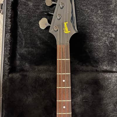 Greco TB-700 Thunderbird Bass Black 1980s MIJ with Hipshot SuperTone Gibson Bridge + Gibson Thunderbird Case image 20