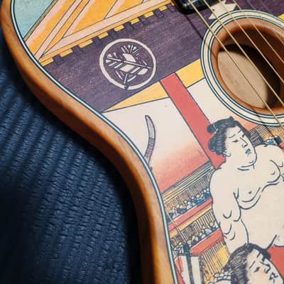 2025 Fender American Acoustasonic Telecaster Kuniyoshi Collection Sumo - FENDER EXPERIENCE 2025 Tokyo Flagship Exclusive Limited Edition image 4