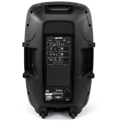 Gemini AS-2115BT-LT-PK 15 2000 Watt 2-Way Full-Range PA Active Bluetooth Loudspeaker with LED Party Lighting, Microphone and Stand image 7