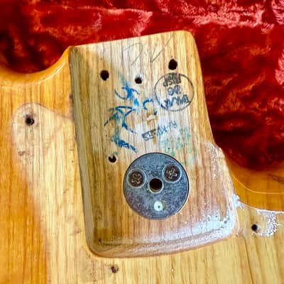Fender Jazz bass body c 1975 - Natural 3 bolt original vintage USA image 3