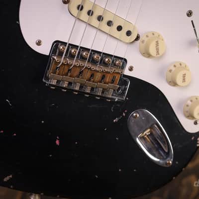 Fender Custom Shop Limited Edition Mischief Maker - Heavy Relic - Aged Black Over Pink Paisley image 5