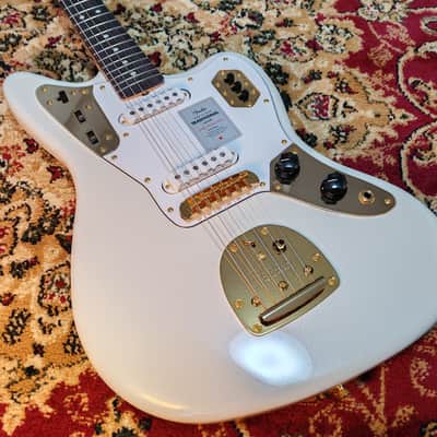 *NEW IN BOX* 2026 Fender Japan Limited Edition Traditional Collection, 60's Jaguar White Pearl Gold with Matching Headstock, MIJ JD26 image 8