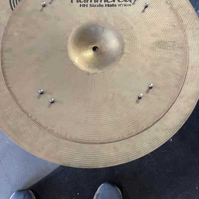 Sabian Hand Hammered Sizzle Hi Hat Cymbals 1470g image 9