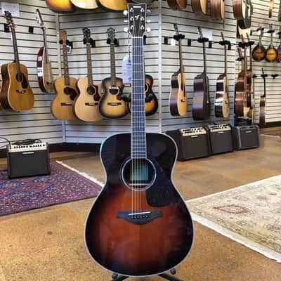 Yamaha FS830 Solid Spruce Folk Acoustic Guitar Tobacco Brown Sunburst image 4
