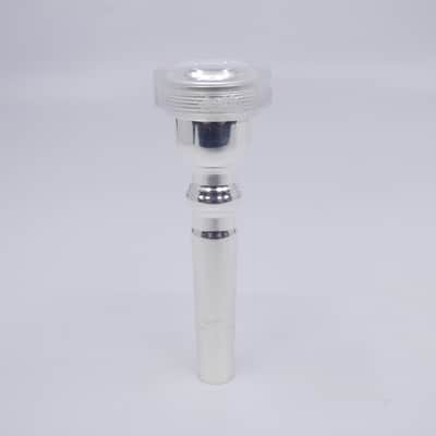 ACB 10.5 Studio Trumpet Mouthpiece with a Clear Acrylic Rim - Silver/Acrylic image 2